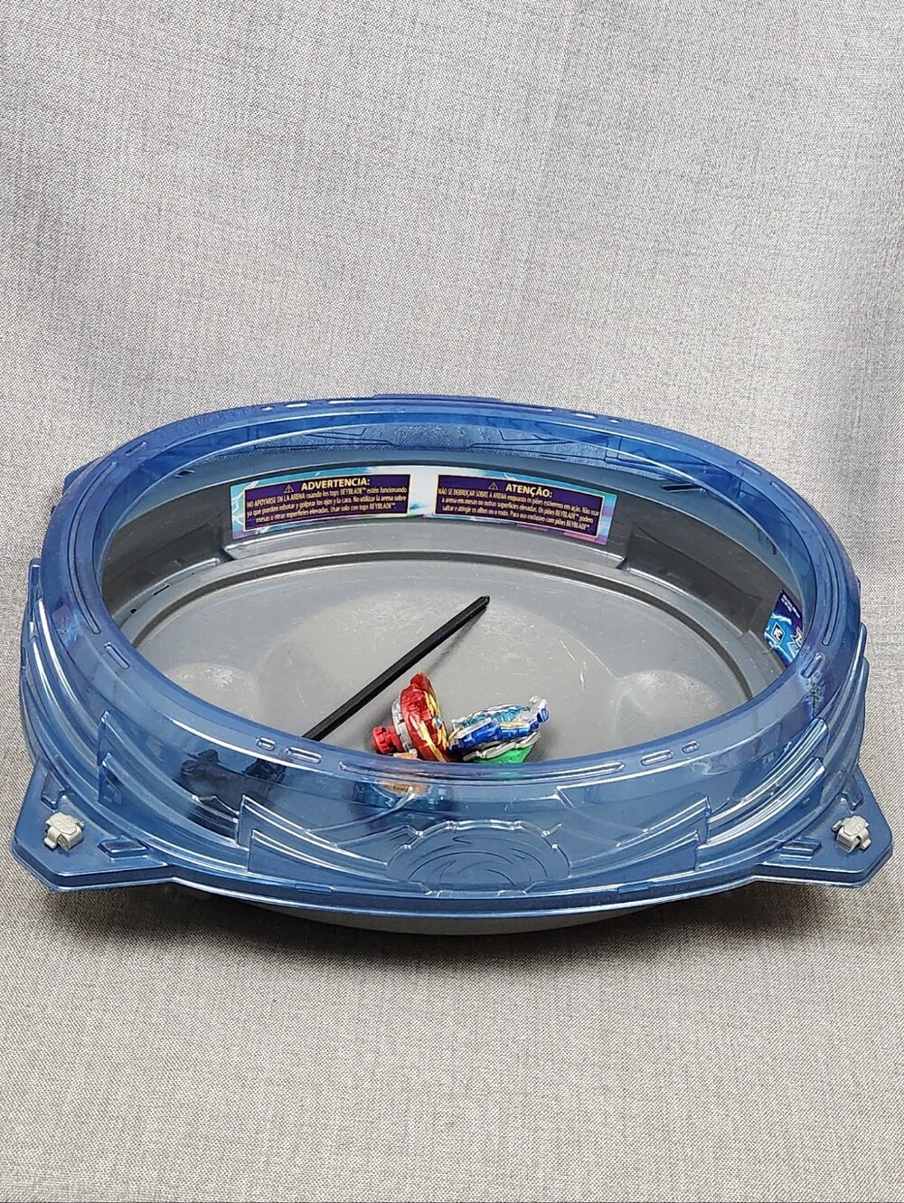 Beyblade Burst Surge Stadium Arena/ Pictured Spinners As Well.